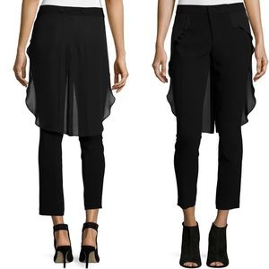 Haute Hippie Georgette Tails Skinny Ankle Dress Pants